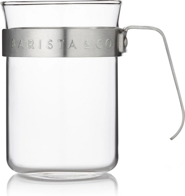 Koffiebeker Barista & Co Zilver (2-Delig)