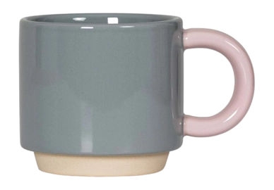 Koffie Mok Lund London Skittle Stapelbaar Grey & Pink