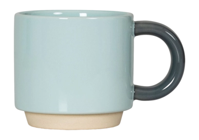 Koffie Mok Lund London Skittle Stapelbaar Mint & Dark Grey