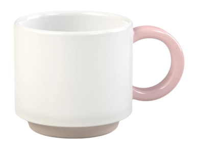 Espresso Mok Lund London Skittle Stapelbaar White & Pink