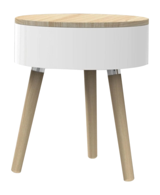 Bijzettafel Lund London Skittle White 34,5 x 34,5 x 52 cm
