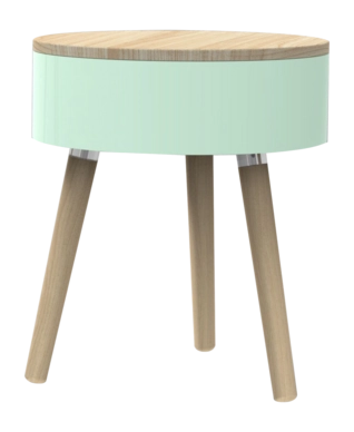 Bijzettafel Lund London Skittle Mint 34,5 x 34,5 x 52 cm