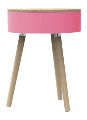 Bijzettafel Lund London Skittle Jumbo Pink 44 x 44 x 60 cm