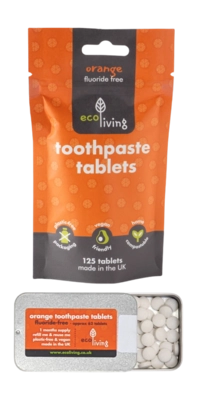 Tandpasta Tablet Eco Living Sinaassmaak Zonder Fluor