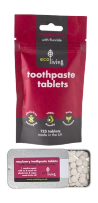 Tandpasta Tablet Eco Living Framboossmaak Met Fluor