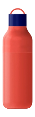 Drinkfles Lund London Skittle Active Dubbelwandig Coral & Indigo 0,5 L