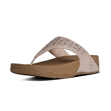 FitFlop Novy Toe-Post Suede Nude