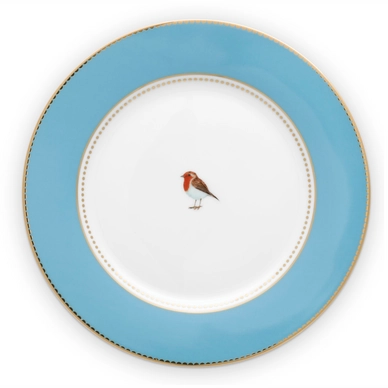 Plate Pip Studio Love Birds Blue 21 cm (Set of 6)