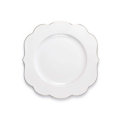 Dinner Plate Pip Studio Royal White 28 cm (Set of 6)