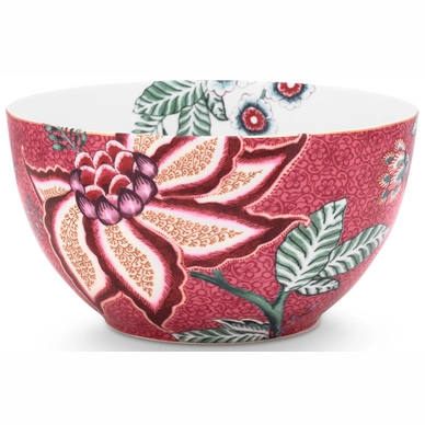 Bowl Pip Studio Flower Festival Dark Pink 15 cm (Set of 6)