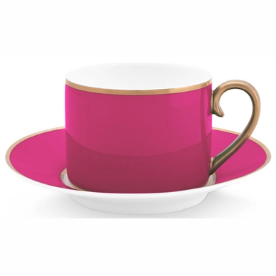 Koffiekop Pip Studio Chique Gold-Pink 220 ml