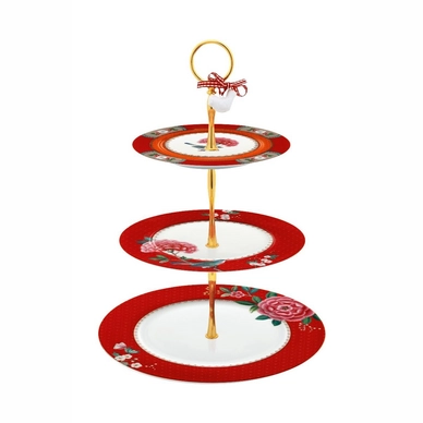 Etagère PiP Studio Blushing Birds Red (17 x 21 x 26,5 cm)