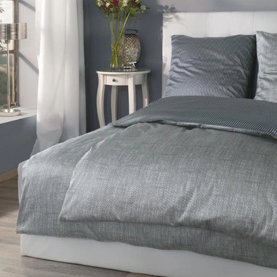 Bettwäsche s.Oliver Selection Grau Mako-Satin