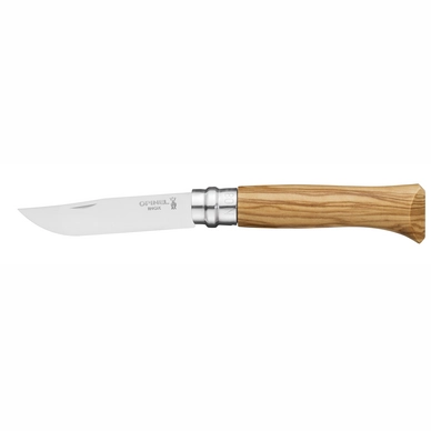 Folding Knife Opinel Inox No. 8 Stainless Steel Olive Wood Virobloc