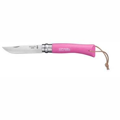 Vouwmes Opinel RVS No. 7 Hout Virobloc Roze