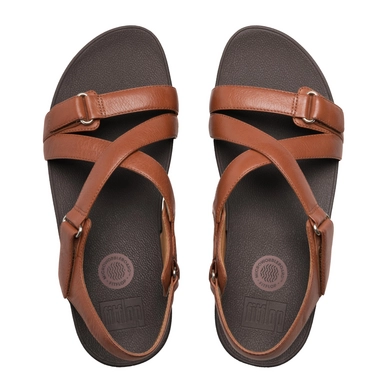 Sandaal FitFlop The Skinny™ Sandal Leather Dark Tan