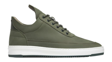 Filling Pieces Men Low Top Base Green