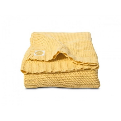 Babydecke Jollein Chunky Knit Yellow Baumwolle