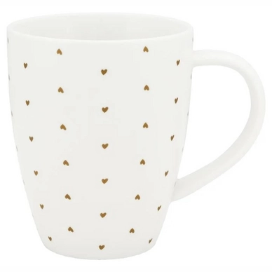Mug vtwonen Golden Hearts Ivory White 250ml (2 pc)
