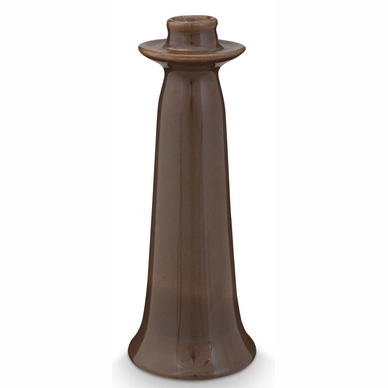 Kandelaar vtwonen Ceramic Organic Shape Warm Brown 23,5 x 5 cm