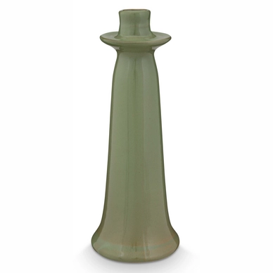 Kandelaar vtwonen Ceramic Organic Shape Fern Green 23,5 x 5 cm