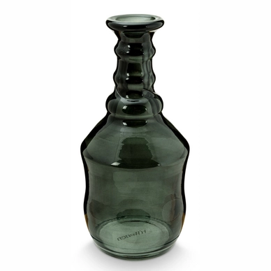 Vaas vtwonen Glass Black Bottle Shape 11 x 23 cm