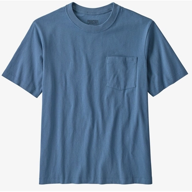 T-Shirt Patagonia Organic Cotton MW Pocket Tee Pigeon Blue Herren