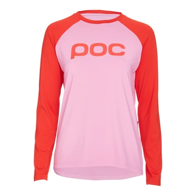 Fietsshirt POC Women Essential MTB LS Altair Pink Prismane Red