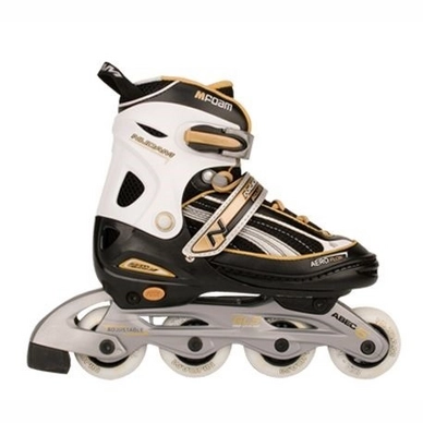 Inline Skates Nijdam 52QD Semi-Softboot Zwart/Goud