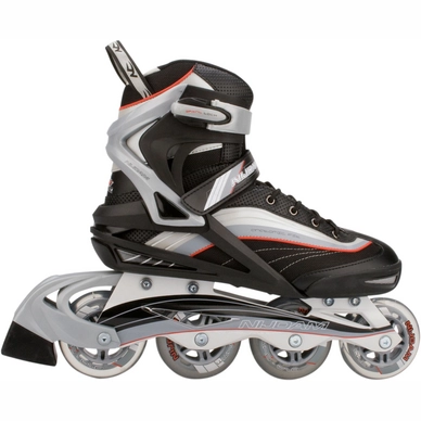 Inline Skates Nijdam Women Semi-Softboot Zwart Zilver