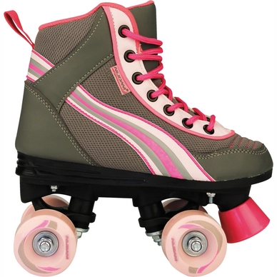 Patins à Roulettes Nijdam 52RJ Rainbow Softboot Gris/ Rose