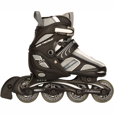 Inline Skates Nijdam 52RV Semi-Softboot Zwart