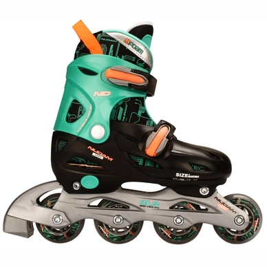 Inline Skates Nijdam 52SB Hardboot Zwart/Groen