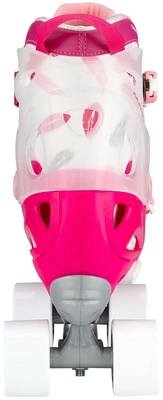 Rolschaatsen Nijdam Junior Verstelbaar Roller Rage Fuchsia Roze Zilver
