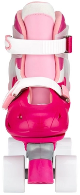 Rolschaatsen Nijdam Junior Verstelbaar Roller Rage Fuchsia Roze Zilver