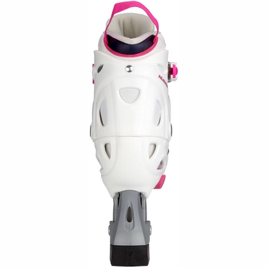 Inline Skates Nijdam Junior Verstelbaar Wit Fuchsia Paars