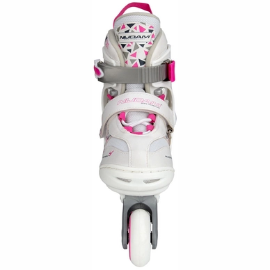 Inline Skates Nijdam Junior Verstelbaar Wit Fuchsia Paars