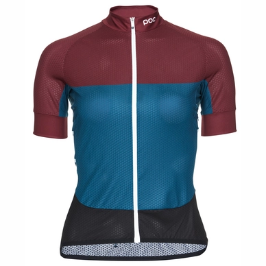 Fietsshirt POC Women Essential Road Light Polypropylene Red Draconis Blue