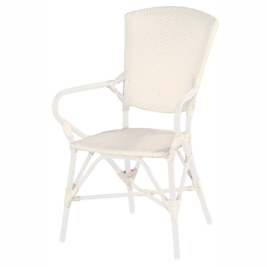 Tuinstoel Hartman Batavia Alu Chair White White Wicker
