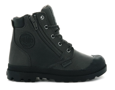 Palladium Kids Pampa Hi Cuff WP Dark Gull Gray