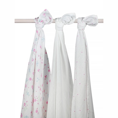 Multidoek Jollein Hydrofiel Blooming Pink (3-delig)