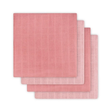 Hydrofiele Luier Jollein Duo Coral Pink (4-Pack)