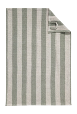 Kitchen Towel Cawö Piqué Cuisine Stripes Field/Nature (Set of 4)