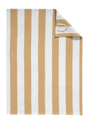 Keukendoek Cawö Piqué Cuisine Stripes Cinnamon/Platinum (Set van 4)