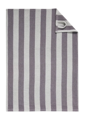Essuie-Main Cawö Piqué Cuisine Stripes Plum/Platinum (Lot de 4)