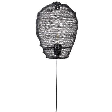 Wandlamp White Label Living Lena Black