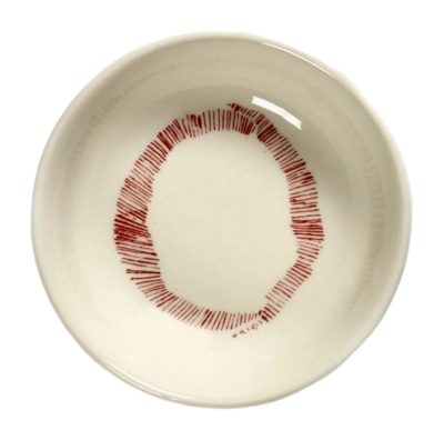 Schotel Serax Feast Tableware By Ottolenghi White Red XS 7,5 cm