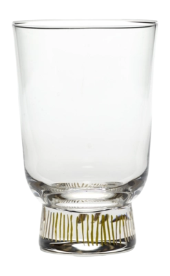 Bicchiere acqua Serax Feast by Ottolenghi 330 ml, Strisce Oro