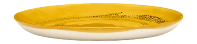 Dinerbord Serax Feast Tableware By Ottolenghi Yellow Black M 22,5 cm