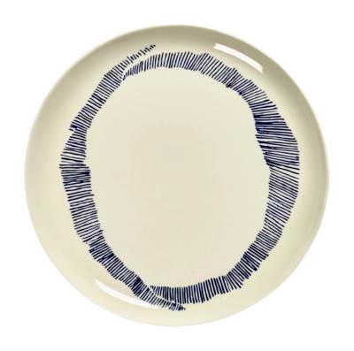 Dinner Plate Serax Feast Tableware By Ottolenghi White Blue L 26.5 cm